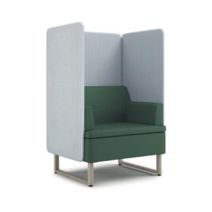 HON Astir One Seat Lounge with High-Back Screen